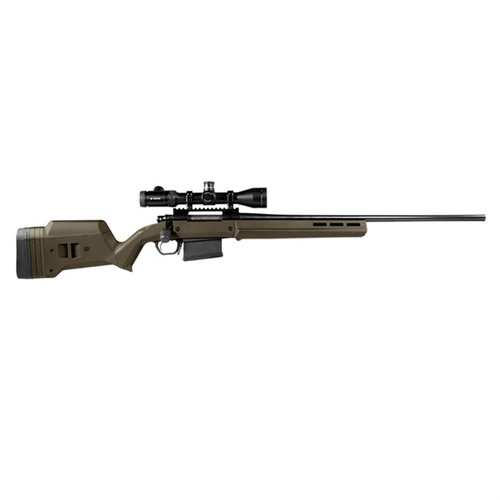 El culata ajustable Magpul Hunter 700 LA para Remington 700 ofrece longitud de tiro y altura de peine ajustables, construcción duradera y compatibilidad M-LOK.