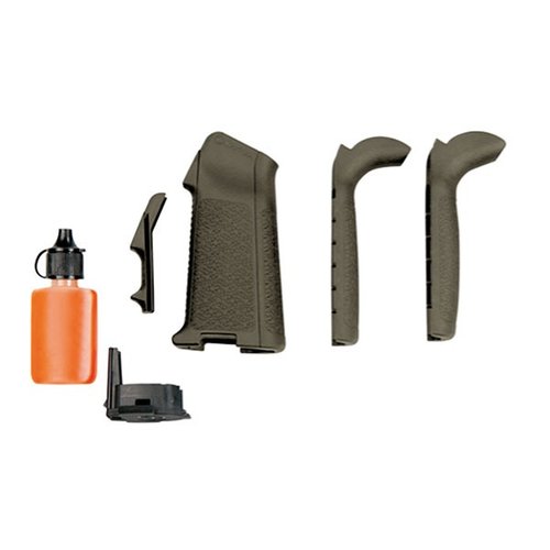 El kit MIAD GEN 1.1 de MAGPUL te permite personalizar el agarre de tu AR-15/M4 con inserciones intercambiables para mayor comodidad y funcionalidad.