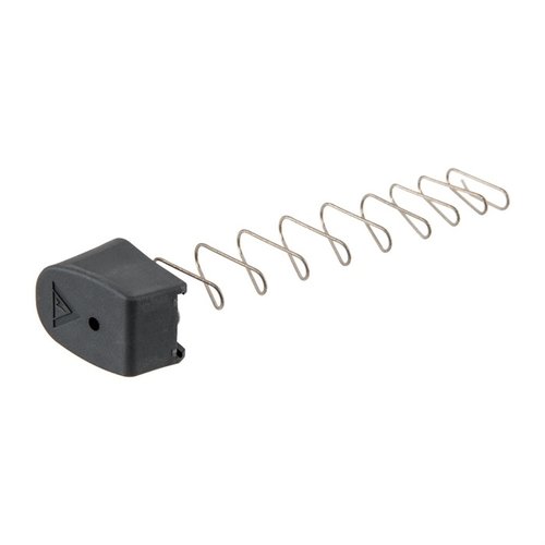Amplía la capacidad de tu Glock® 43 a 8 + 1 con esta extensión de magazine TANGODOWN, que ofrece un agarre cómodo y un resorte de acero inoxidable.