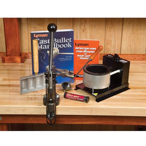 El Lyman Master Casting Kit incluye todo lo necesario para crear balas perfectas: horno Big Dipper, sizer/lubricador 4500 y Super Moly Bullet Lube.