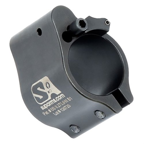 El gas block ajustable Superlative Arms permite un flujo de gas limpio y fresco, reduce el retroceso y evita la acumulación de carbono, ideal para SBR y suppressors.
