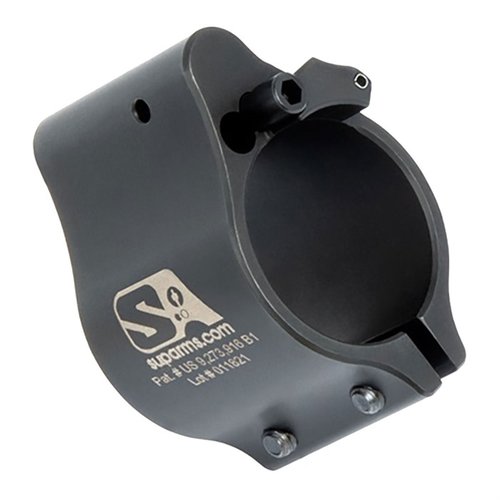 El gas block ajustable Superlative Arms permite un flujo de gas limpio y fresco, reduce el retroceso y evita la acumulación de carbono. Ideal para SBR y supresores.