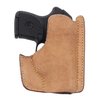 El Front Pocket Holster de GALCO en piel de caballo premium permite un acceso rápido y discreto a tu arma, manteniéndola oculta y segura en tu bolsillo.
