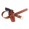 La funda Dual Action Outdoorsman es ideal para llevar en el campo, con ajuste de tensión, correa de retención y cuero premium, perfecta para caza y seguridad.