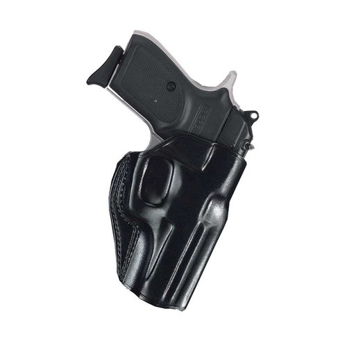 La funda Stinger de Galco, hecha de cuero premium, permite un acceso rápido y seguro a tu pistola, y se ajusta a cinturones de hasta 1 1/2".