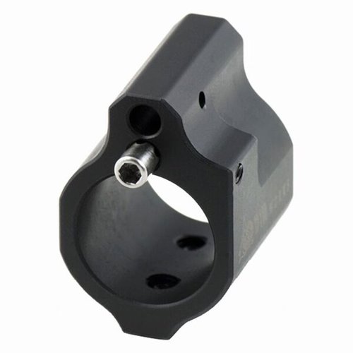 El bloque de gas ajustable ODIN Works AR-15 te permite afinar el flujo de gas con 20 puntos de ajuste, fabricado en acero carbono y acabado en nitrógeno negro.