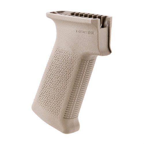 Mejora tu AK47/74 con el MOE SL Grip de Magpul: ángulo de agarre vertical, textura TSP para control óptimo y diseño más delgado para mejor ergonomía.