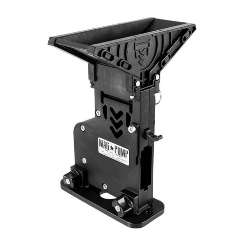 Carga tus cargadores AR-15 rápido y sin esfuerzo con el Mag-Pump MP-AR15, que reduce el tiempo de carga en más del 50% y es compatible con .223 Rem y 5.56 NATO.