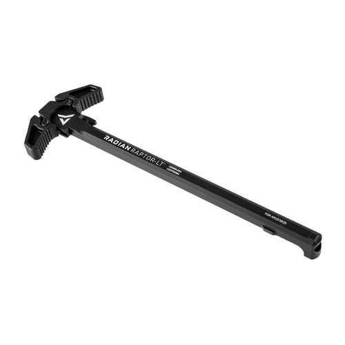 Mejora tu AR-10 con el Radian Weapons AR 308 Raptor-LT, un mango de carga ambidiestro, duradero y ergonómico, disponible en varios colores.