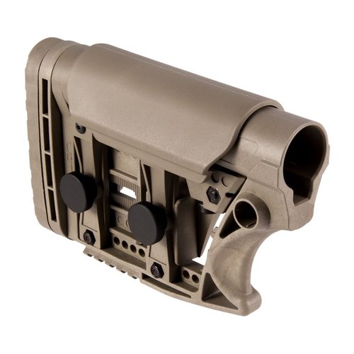 Mejora la adaptación de tu rifle con la culata ajustable Luth-AR, ideal para personalizar la longitud de tiro y eliminar cualquier juego.