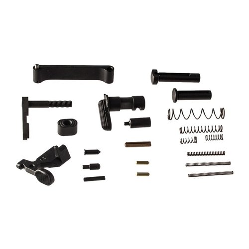El kit de piezas inferiores AR-15 de Geissele incluye 17 componentes esenciales para que tu receptor funcione, todo con calidad mil-spec para un ajuste óptimo.