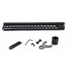 El handguard BCM KMR Alpha de Bravo Company ofrece precisión con su diseño free-float, múltiples ranuras KeyMod y construcción ligera de aluminio, ideal para personalizar tu AR-15.