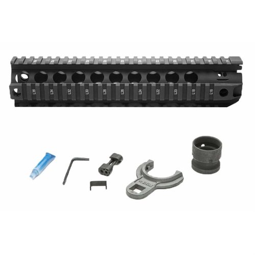 El handguard BCM QRF de Bravo Company ofrece un diseño free float que no afecta la precisión, con rieles Picatinny y un sistema de indexado mecánico.