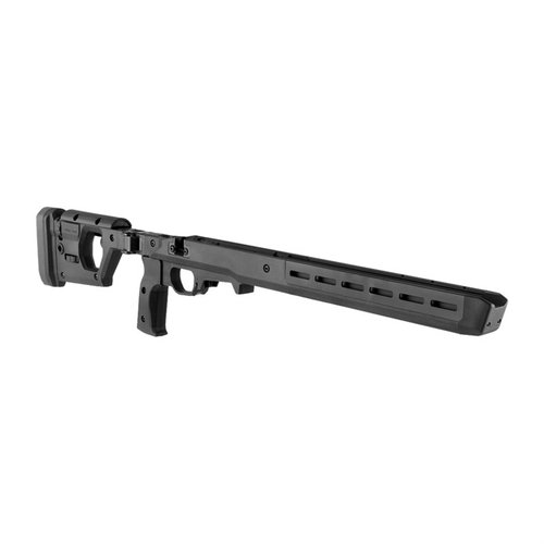 El chasis Magpul Pro 700 es completamente ajustable, ambidextro y cuenta con un diseño ergonómico, ideal para mejorar tu rifle Remington 700.
