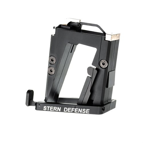 Convierte fácilmente tu AR-15 a 9mm con el adaptador Stern Defense, compatible con cargadores Glock®, ligero y de instalación rápida.