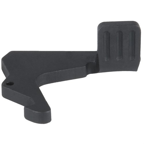 Mejora tu AR-15 con el E-VOLV Charging Handle Latch Oversized de Mission First Tactical, que facilita la manipulación y se instala en minutos.