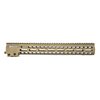 El Geissele MK14 Super Modular Rail es ligero, con un perfil estrecho y múltiples ranuras M-LOK para accesorios, ideal para un agarre cómodo y versátil.