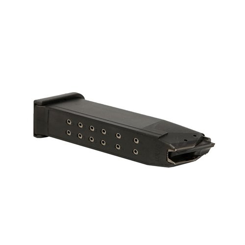 Aumenta la capacidad de tu Glock® 19/26 con este cargador de 15 disparos, fabricado con polímero y acero para un rendimiento fiable y menos recargas.
