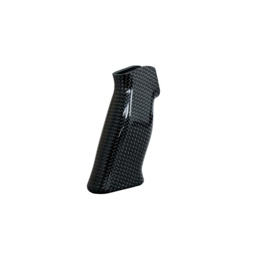 El agarre Carbon Black de Brigand Arms es ultraligero, ergonómico y cómodo, brindando estabilidad y control para cualquier tamaño de mano.