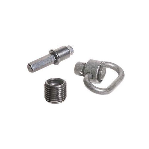 El ensamblaje de swivel de botón de presión Grovtec de Luth-AR es resistente y compatible con rifles AR-15, ideal para asegurar tu equipo en cualquier situación.