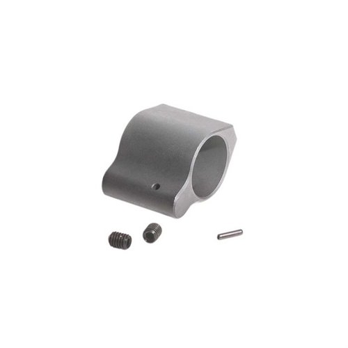 El Gas Block Low Profile AR-15 de Luth-AR es una pieza de reemplazo de acero, disponible en diámetros de .750 y .936, ideal para rifles AR-15 estándar.