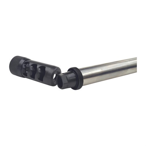 Mejora tus armas con el adaptador Hellfire, fabricado en acero inoxidable, que permite intercambiar frenos y adaptadores de supresor fácilmente.