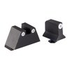 Las miras Perfect Dot para Glock® ofrecen Tritium 30% más brillante, visibilidad óptima en cualquier luz, y un diseño robusto para un enfoque rápido en el objetivo.