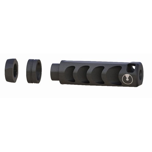 El compensador Ultradyne Apollo reduce el retroceso, es resistente con su acero inoxidable 416 y acabado nitruro, ideal para cañones .223/5.56.