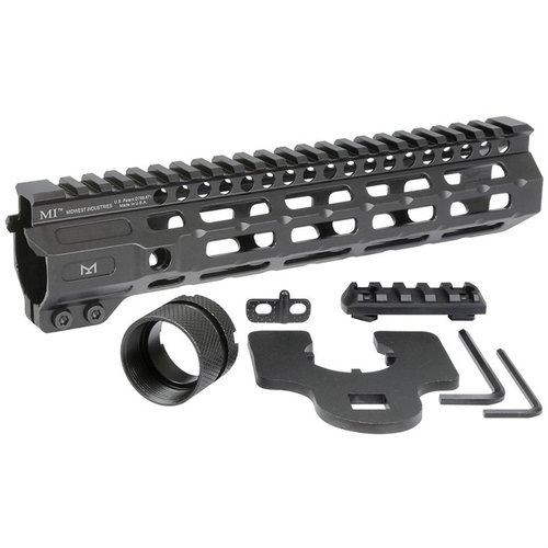 Descubre el Combat M-LOK, un guardamanos de aluminio de 9.5" con diseño libre, riel Picatinny y múltiples puntos de anclaje M-LOK para personalizar tu AR-15.