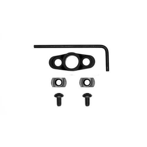 La base de botón de empuje flangiada M-LOK de Grovtec es fácil de instalar, ligera, anti-rotación y perfecta para llevar tu rifle con comodidad.