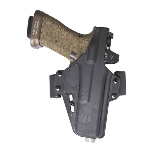 El Perun de Raven Concealment es un holster OWB modular, de ajuste perfecto, compatible con ópticas y luces, ideal para Glock 17, cómodo y seguro.