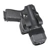 El Morrigan IWB es un holster ultra delgado y cómodo, con ajuste de retención, protección contra el sudor y diseño ambidiestro para una portación discreta.