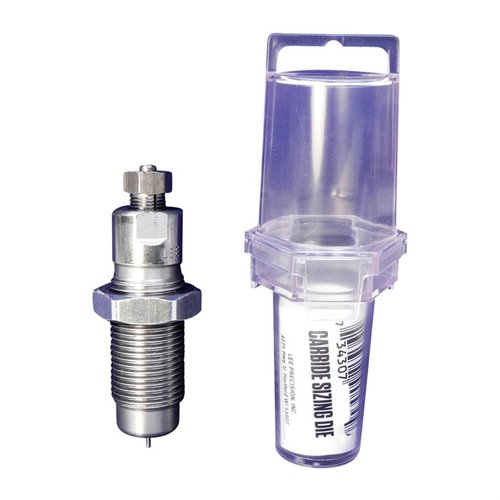 Los dies de sizing de carburo subdimensionados de Lee son .003" más pequeños que los dies estándar, mejorando la precisión y el rendimiento de tus cartuchos 38 Special y 357 Magnum.