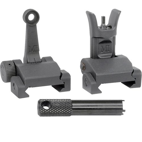 El Set de Mirillas Plegables AR-15 de Midwest Industries ofrece durabilidad, ajuste preciso y un diseño A2, ideal para cualquier situación de tiro.