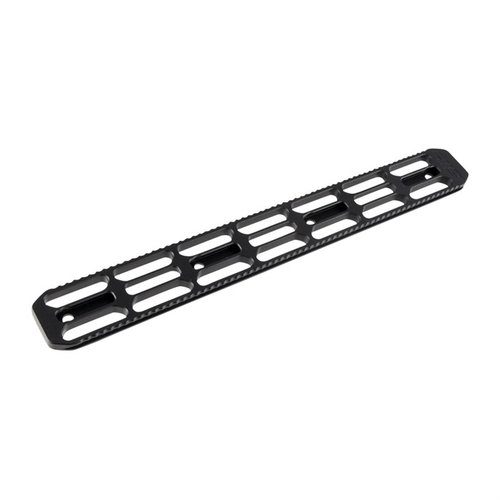 Descubre el ARCALOCK Dovetail Rail de 12" M-LOK: ligero, sin movimiento gracias a su diseño de bloqueo mecánico y compatible con accesorios Arca estándar.