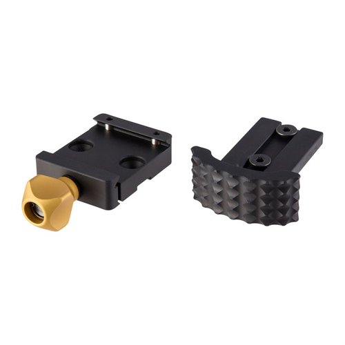El kit incluye el Arcalock Clamp y el Barricade Stop, con diseño de dos etapas, compatible con bipodes Atlas y rieles ARCA para ajuste infinito.