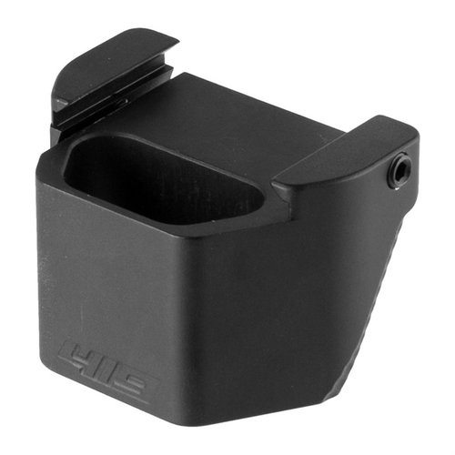 El Fixed Barricade de Area 419 se adapta a rieles Arcalock de 12", es ajustable, antideslizante y fabricado en aluminio 6061-T6 para máxima durabilidad.