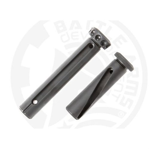 El set BAD-EPS-308 mejora la sujeción y la facilidad de uso en rifles AR308, con cabezales bajos, guías para evitar deslizamientos y compatible con seguridad ambidiestra.