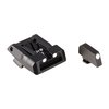 Las miras ajustables LPA para Glock ofrecen una visibilidad excepcional, con un diseño de perfil bajo y fibra óptica, perfectas para tiro y defensa personal.