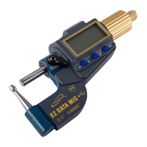 ¡Mide la grosor de tus casquillos con precisión! El EZ Data Tube Micrometer de iGaging ofrece lectura digital, anvil en forma de huevo y salida de datos.
