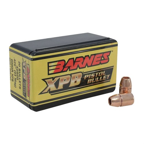 Los proyectiles XPB de Barnes ofrecen penetración superior, expansión y retención de peso, ideales para caza o defensa personal, sin residuos dañinos.