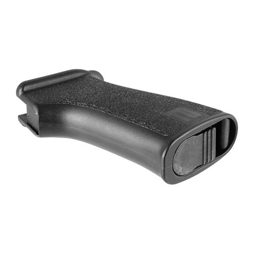 Descubre el grip BG-AK de TangoDown: diseño ergonómico, texturizado agresivo y compartimento de almacenamiento interno para piezas pequeñas. ¡Mejora tu control!