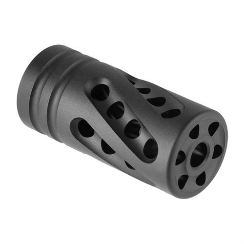 Mejora la precisión y estabilidad de tu 10/22 con el compensador X-Ring, fácil de instalar, ligero y compatible con roscas estándar de 1/2-28 TPI.