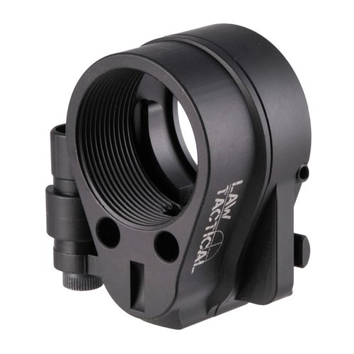 El adaptador de culata plegable Law Tactical Gen 3HK, hecho de acero, permite un almacenamiento compacto y es compatible con HK417, MR762 y más.