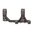 BADGER ORDNANCE 34MM 1.93" 0 MOA MODULAR MOUNT, BLACK