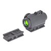 Añade un Micro Reflex Sight a tu montura Badger con el adaptador C.O.M.M., compatible con Aimpoint T1/T2, Leupold y Trijicon, fabricado en aluminio resistente.