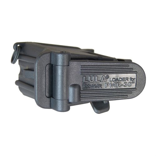 Con el cargador Lula para el Kel-Tec PMR-30, carga tus municiones .22 WMR sin esfuerzo, evita que se te cansen los dedos y prolonga la vida de tu revista.