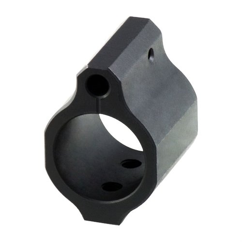 El Low Profile Gas Block de ODIN Works es ideal para rifles AR, diseñado para funcionar sin problemas y encajar debajo de la mayoría de los handguards delgados.