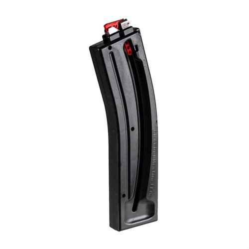 El cargador de 32 rondas de Black Dog Machine es duradero, fácil de cargar y compatible con múltiples armas AR-15 .22LR, ¡perfecto para tus sesiones de tiro!