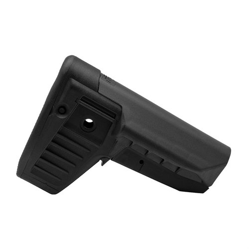 La culata BCMGUNFIGHTER SOPMOD MOD 1 ofrece un excelente apoyo para la mejilla, diseño sin enganches, y compartimento de almacenamiento para mayor comodidad.